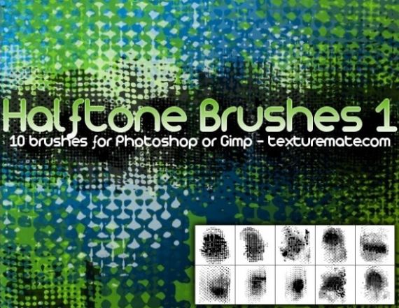 Halftone 1 Brush Pack