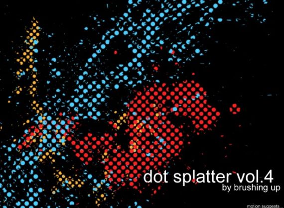 Dot Splatter Photoshop Brushes