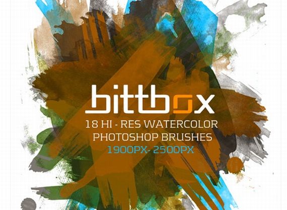 Hi-Res Watercolor Photoshop Brushes