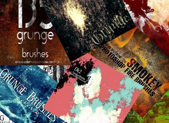 Grunge Photoshop Brush Sets