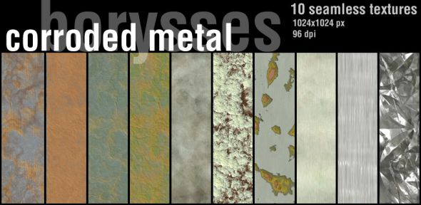 Corroded Metal - 10 Seamless Textures
