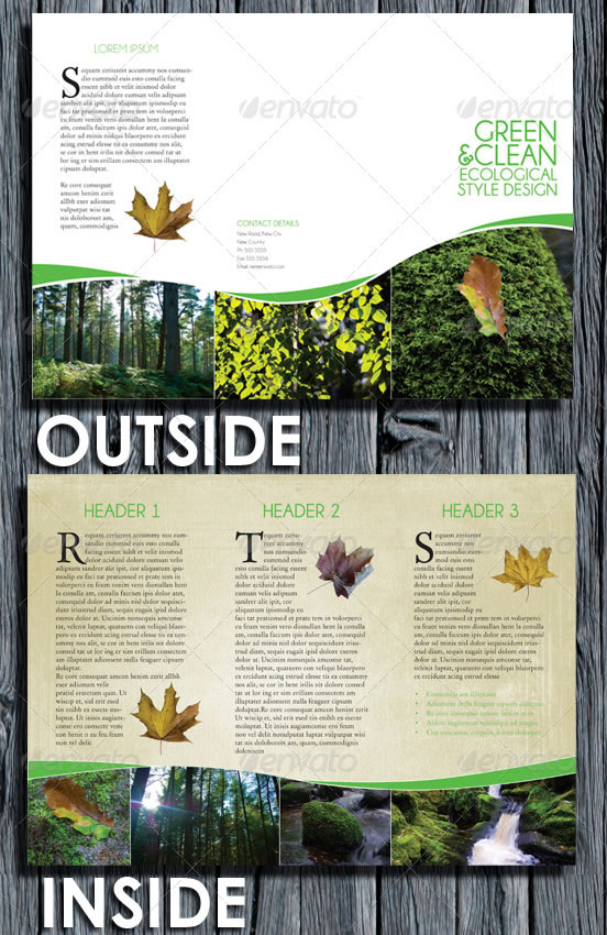 Environmental Style Tri Fold Brochure