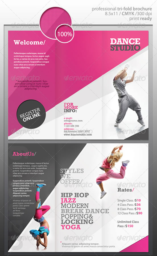 Dance Studio Brochure