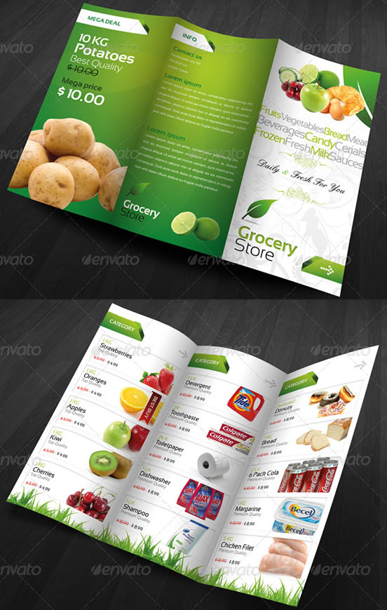 RW Grocery Store Modern Fresh Brochure