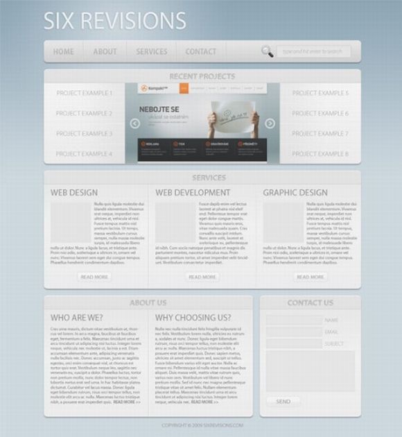 Make a Light and Sleek Web Layout