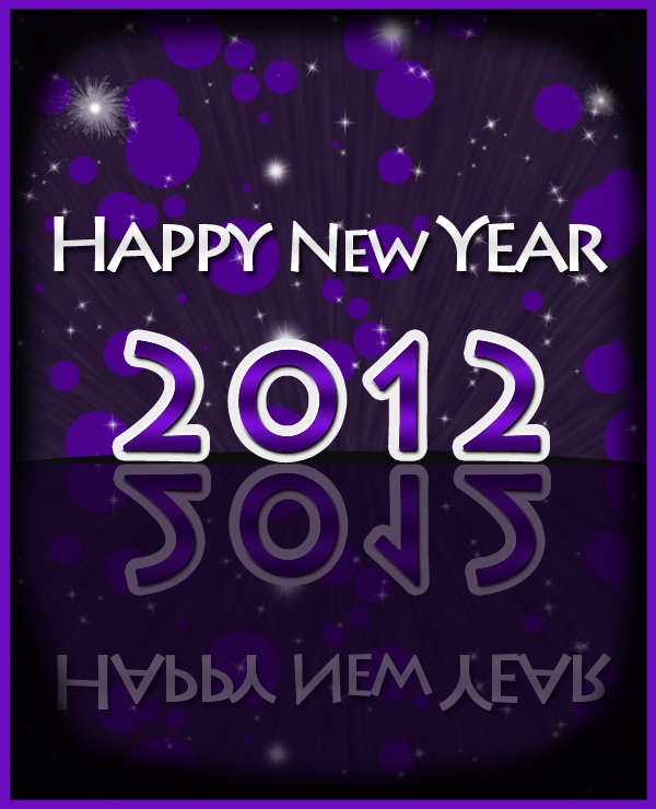 A gorgeous new year 2012 wallpaper in photoshop