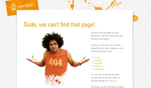20 most creative 404 error pages for inspiration