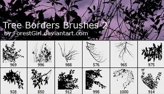 35+ Must Have And Fresh Free Nature Themed Photoshop Brushes