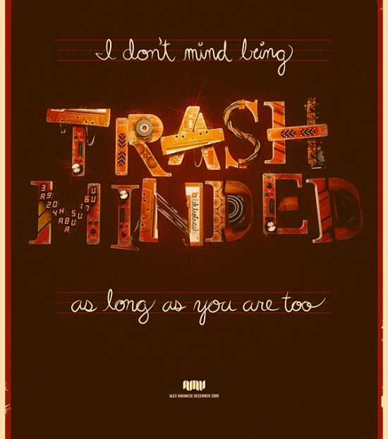 A found art typeface