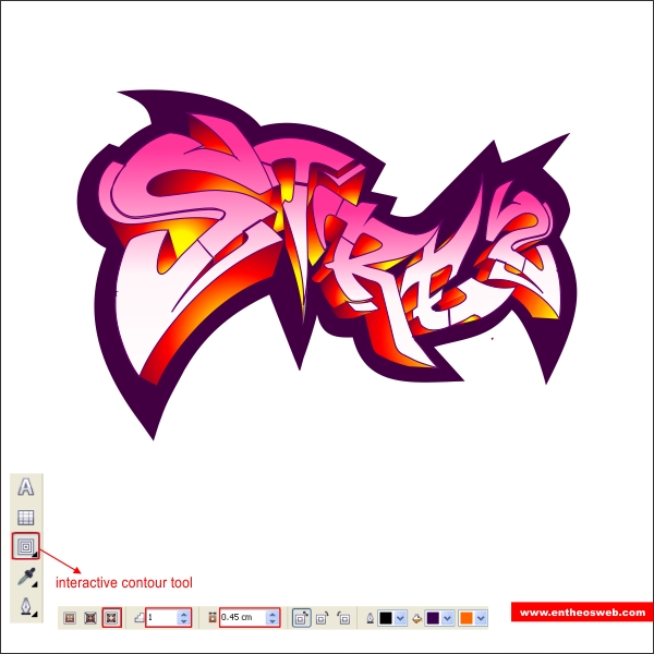 Create Quick Graffiti Text Effects with Coreldraw