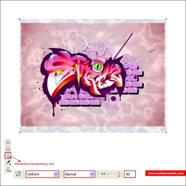 Create Quick Graffiti Text Effects with Coreldraw