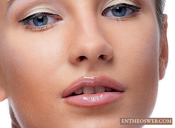 Retouch a model portrait with flawless natural skin