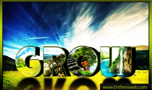 Nature Inspired Text Effect in Photoshop