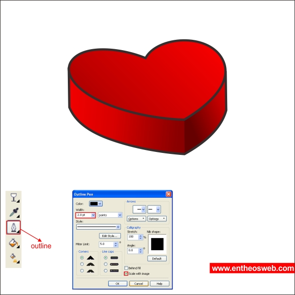 Create Lovely Valentine Chocolate Box with CorelDraw