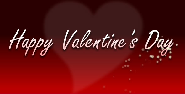 Animated valentine's Day Script Text