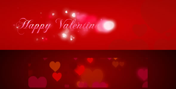Valentine's Day Hearts Background FX