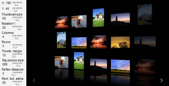Infinite 3D Gallery - XML driven