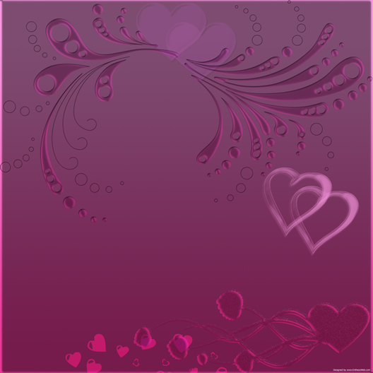 Purple background with Hearts