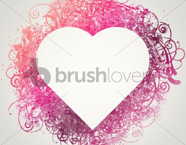 Spatter Heart Frame