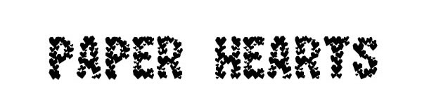 Paper Hearts font