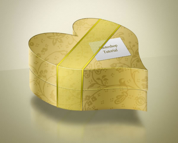 Create a Golden Heart-Shaped Box 