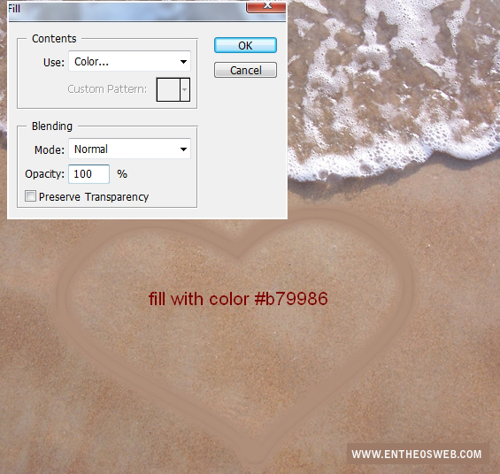 Create A Love Message On The Sand