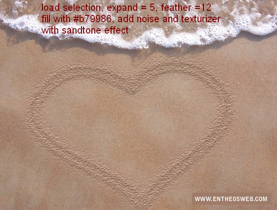 Create A Love Message On The Sand