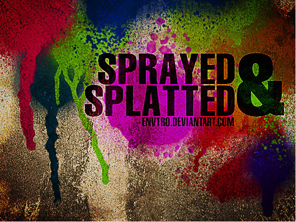 Got Sprayed Photoshop Brushes
