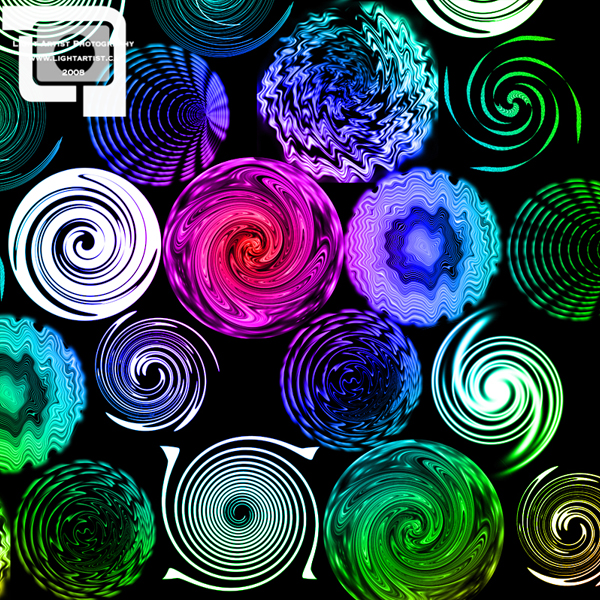 Lollipop Swirl Brushes