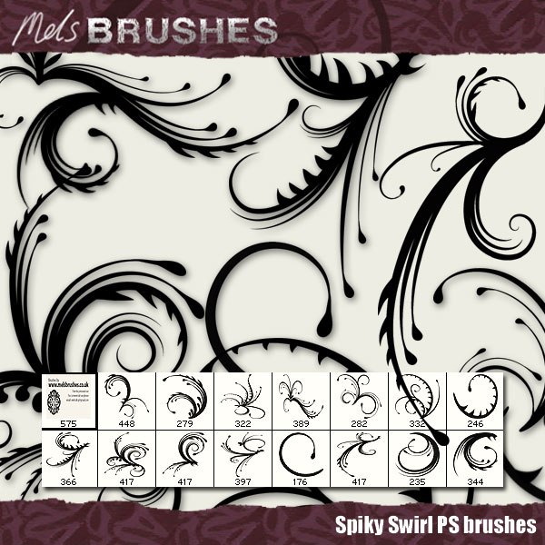 Spiky Swirls by ~melemel