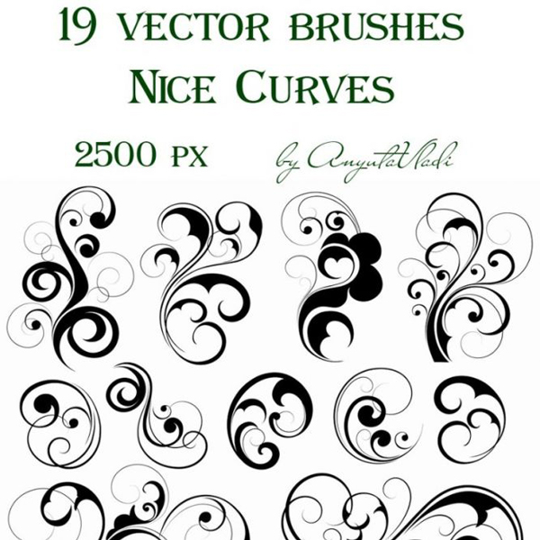 vector brushes Nice Curves