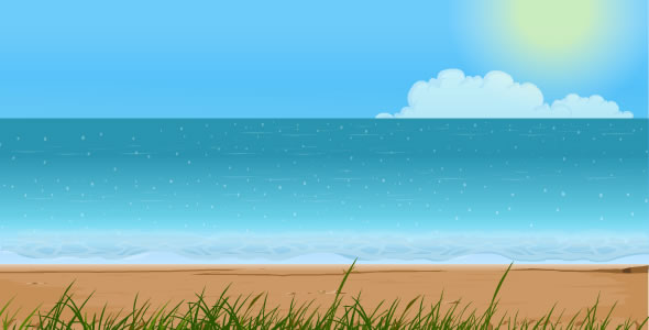 Sea Shore Animated Background