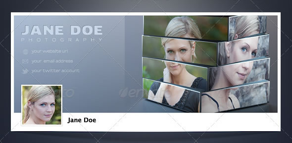 3D Cube Facebook Timeline Cover