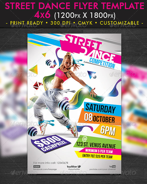 Street Dance Flyer Template