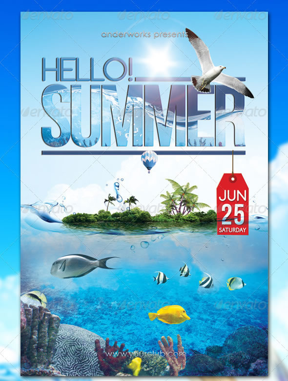 Hello! Summer - Party Flyer
