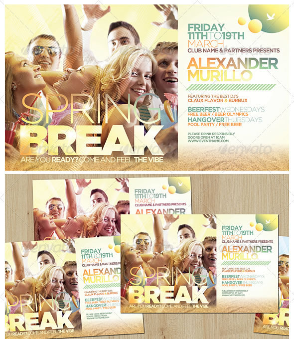 Spring Break / Summer Flyer Template