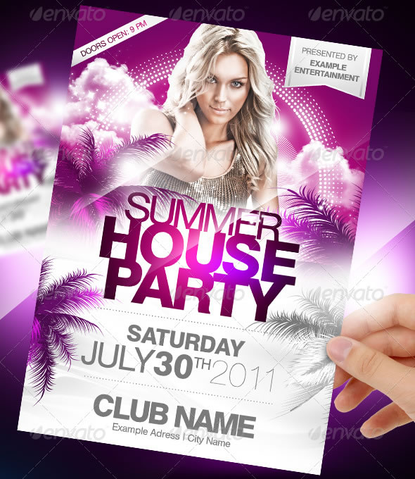 Summer House Party Flyer
