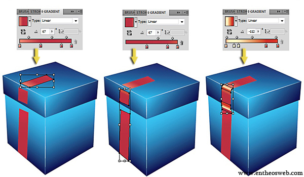 3D Gift Box Tutorial in Illustrator