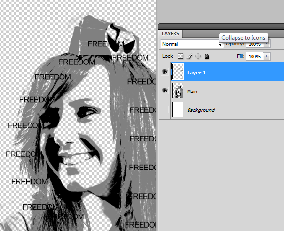 Typographic portrait in Photoshop
