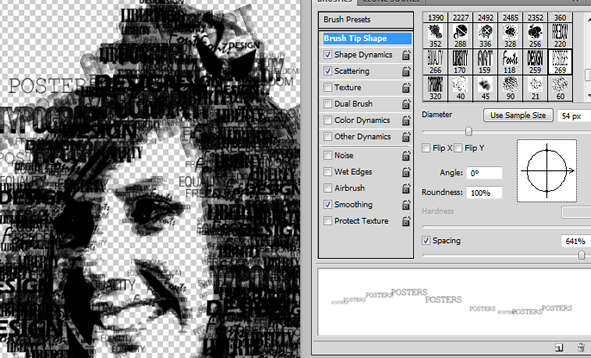 Typographic portrait in Photoshop