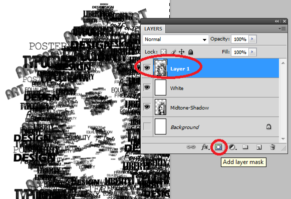 Typographic portrait in Photoshop