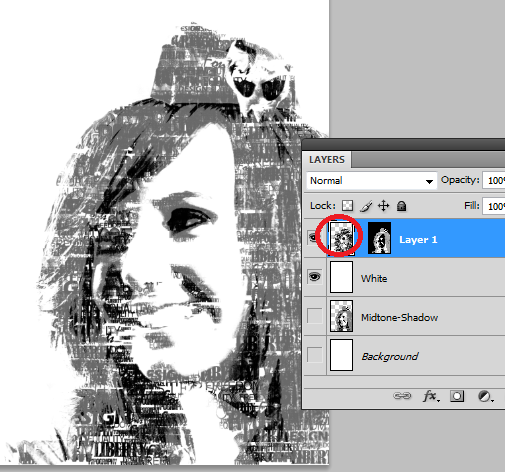 Typographic portrait in Photoshop