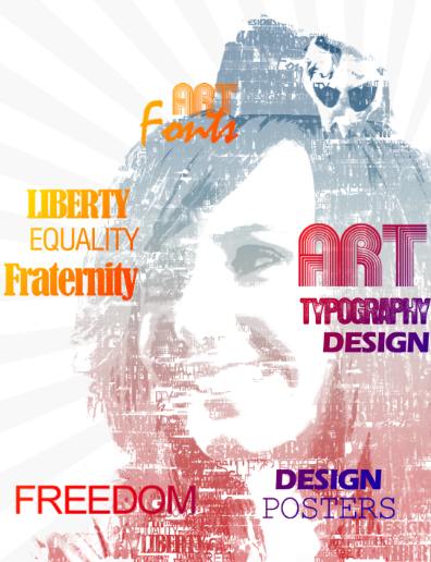Typographic portrait in Photoshop