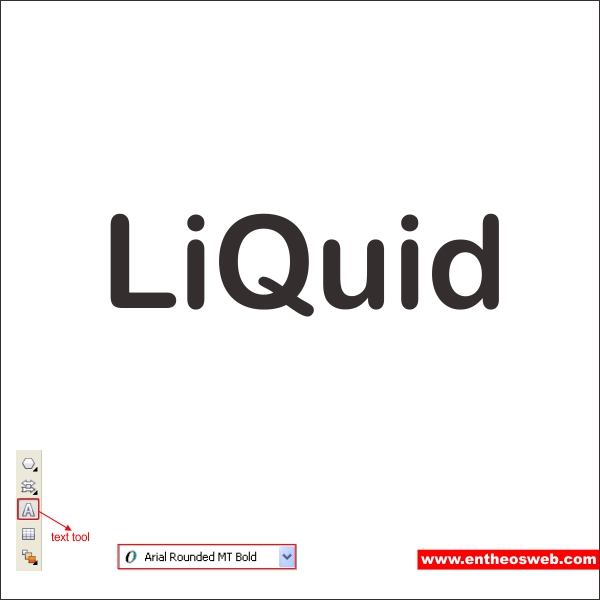 Liquid Text Effects with CorelDraw