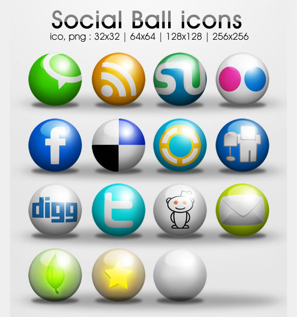 Social Ball icons