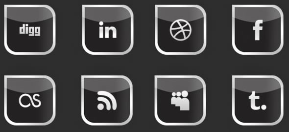 social media icons pack xD