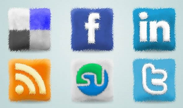 Furry Cushions Icon Set