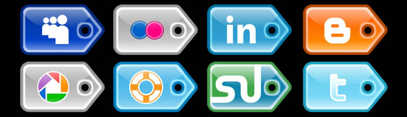 Social-Media Iconset – PriceTag Style