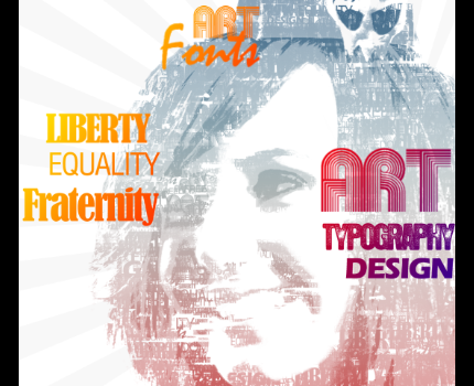 Creating a typographic portrait in photoshop