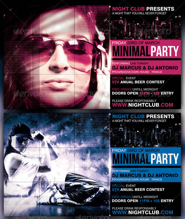Minimal Party Flyer